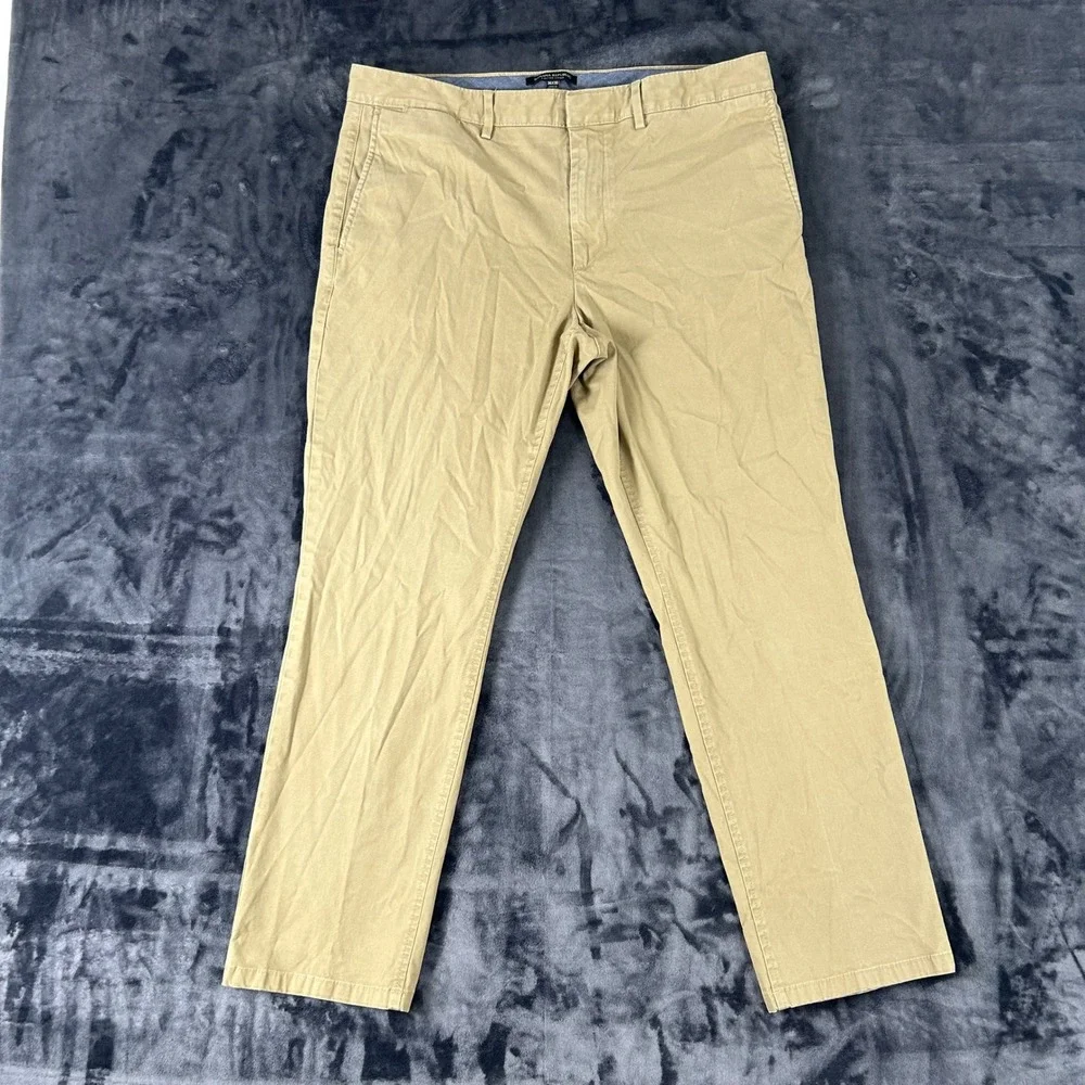 Banana Republic Fulton Chino‎ Mens 36x30 Khaki Tan Skinny Fit Pants