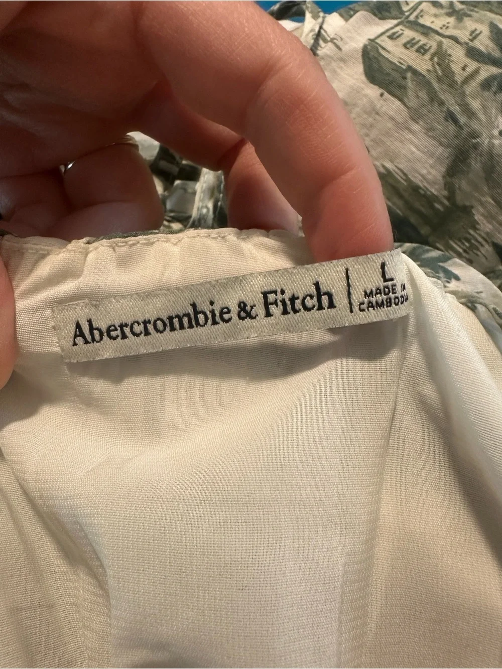 Abercrombie & Fitch Tropical Toile Maxi Dress