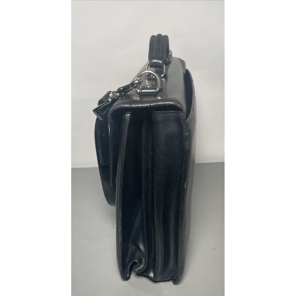 Black Leather Executive Professional Briefcase by Jack‎ Georges