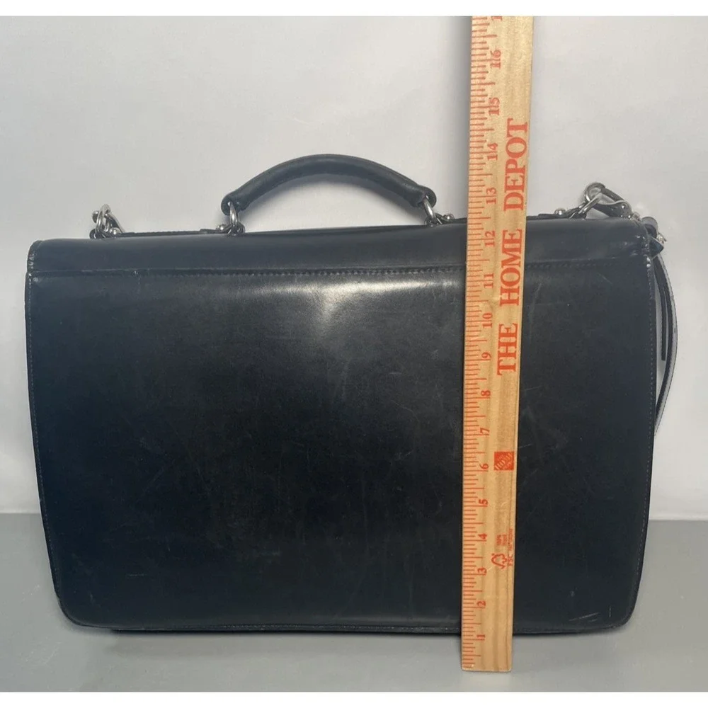 Black Leather Executive Professional Briefcase by Jack‎ Georges