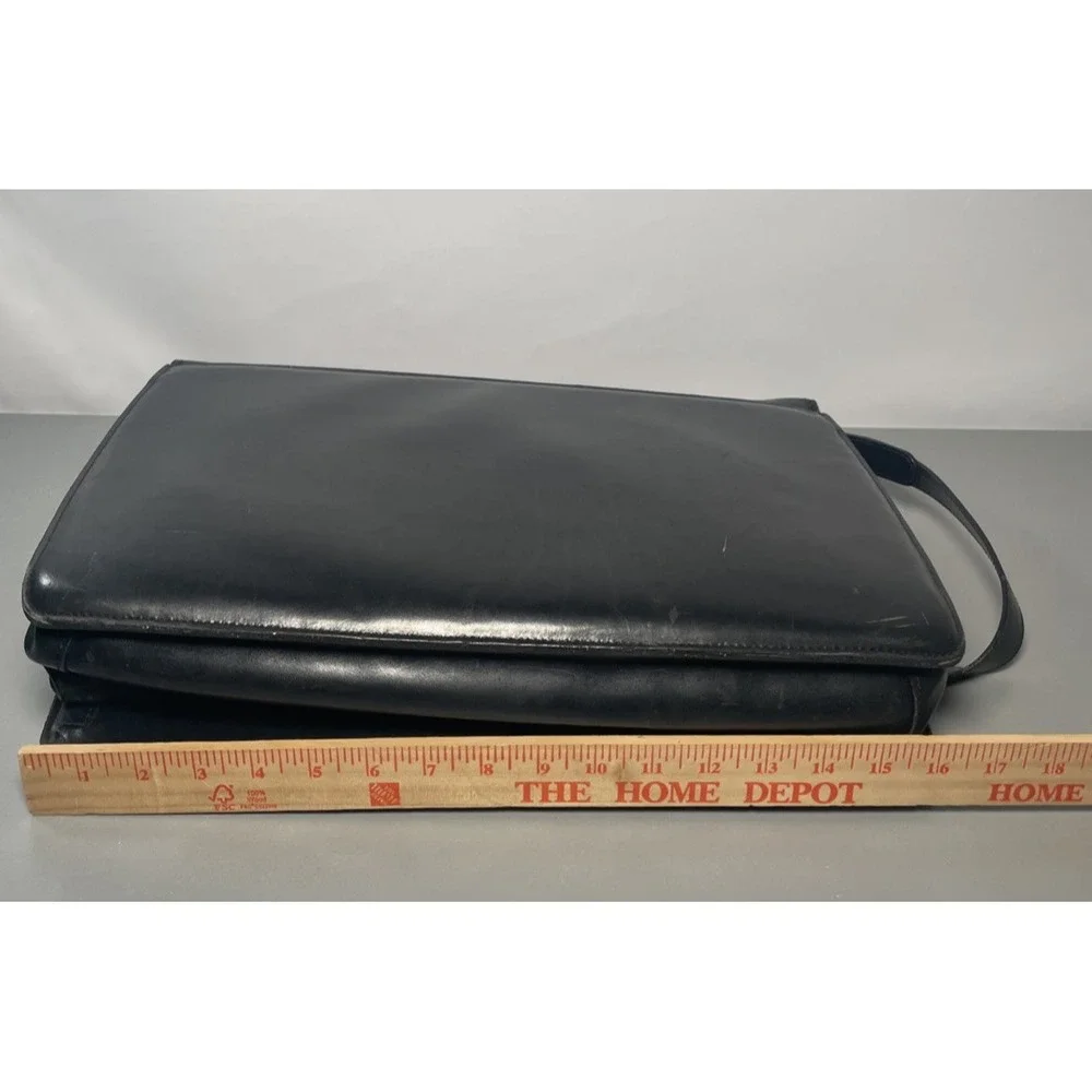 Black Leather Executive Professional Briefcase by Jack‎ Georges