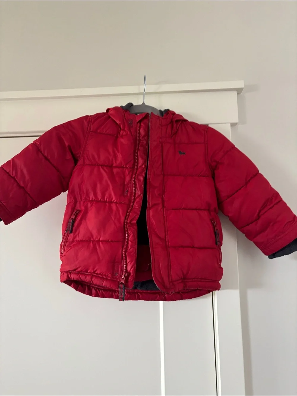 Old Navy Red Hooded Puffer Coat for Kids