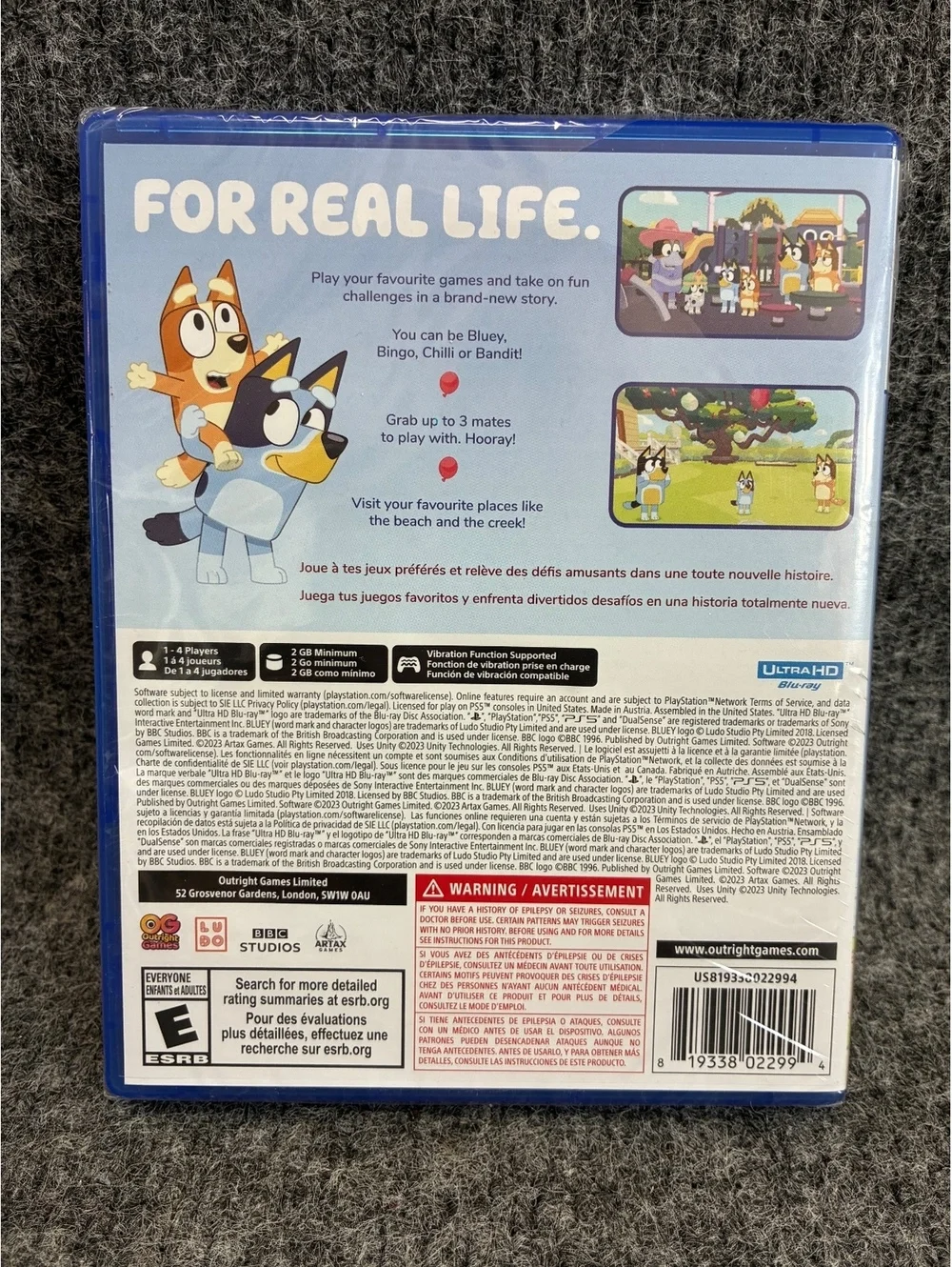 Bluey The Videogame PlayStation 5 PS5 New Sealed