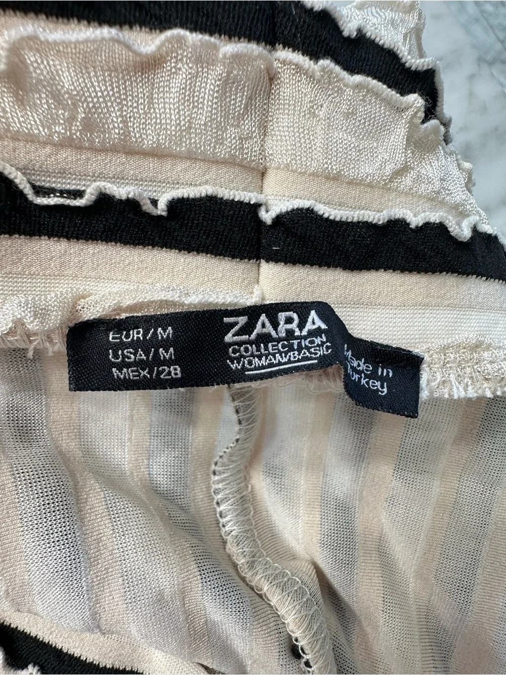 Zara cream black
