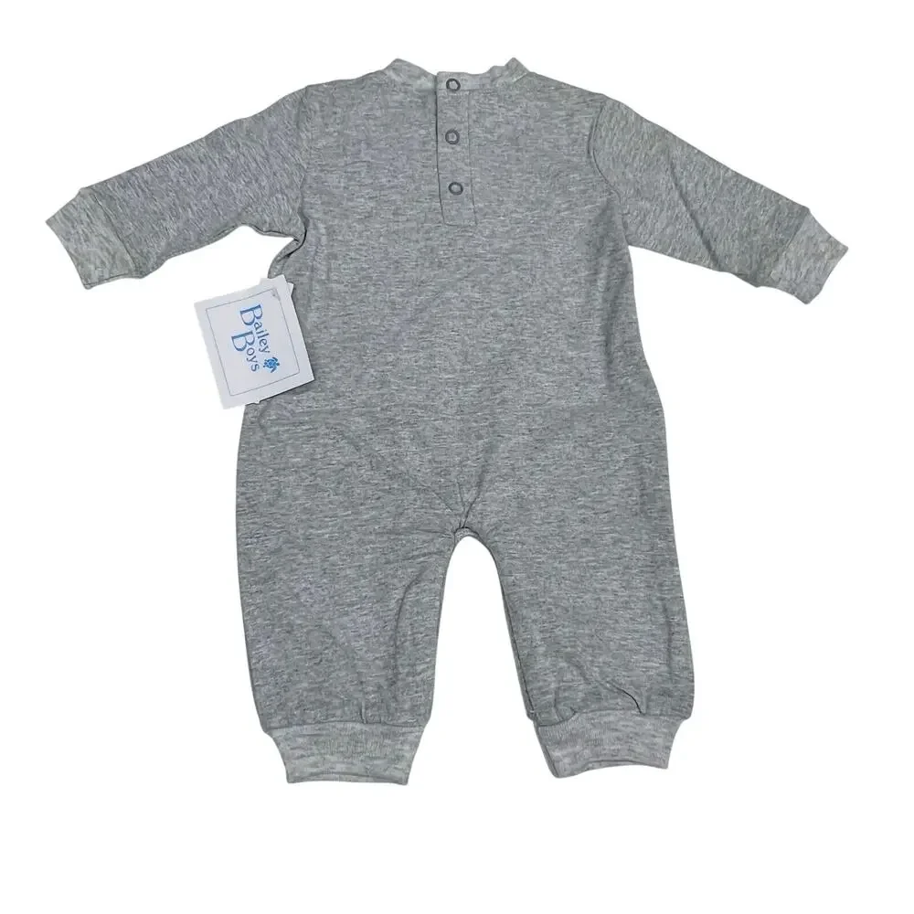 NWT Bailey Boys 3M Emergency Vehicles Knit Romper