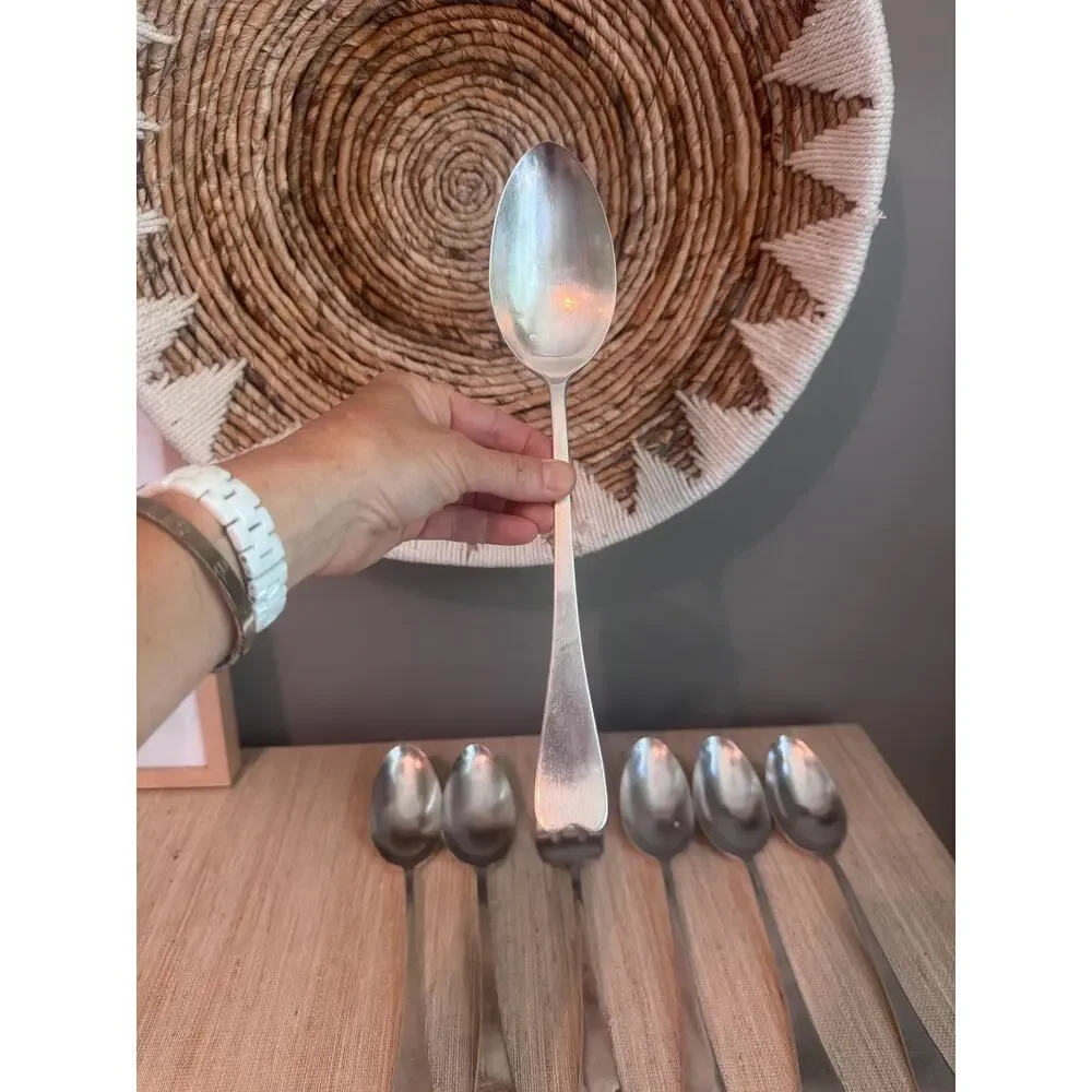 Vintage Reed & Barton Large Silver-Plated Catering Buffet Serving Spoons Fork