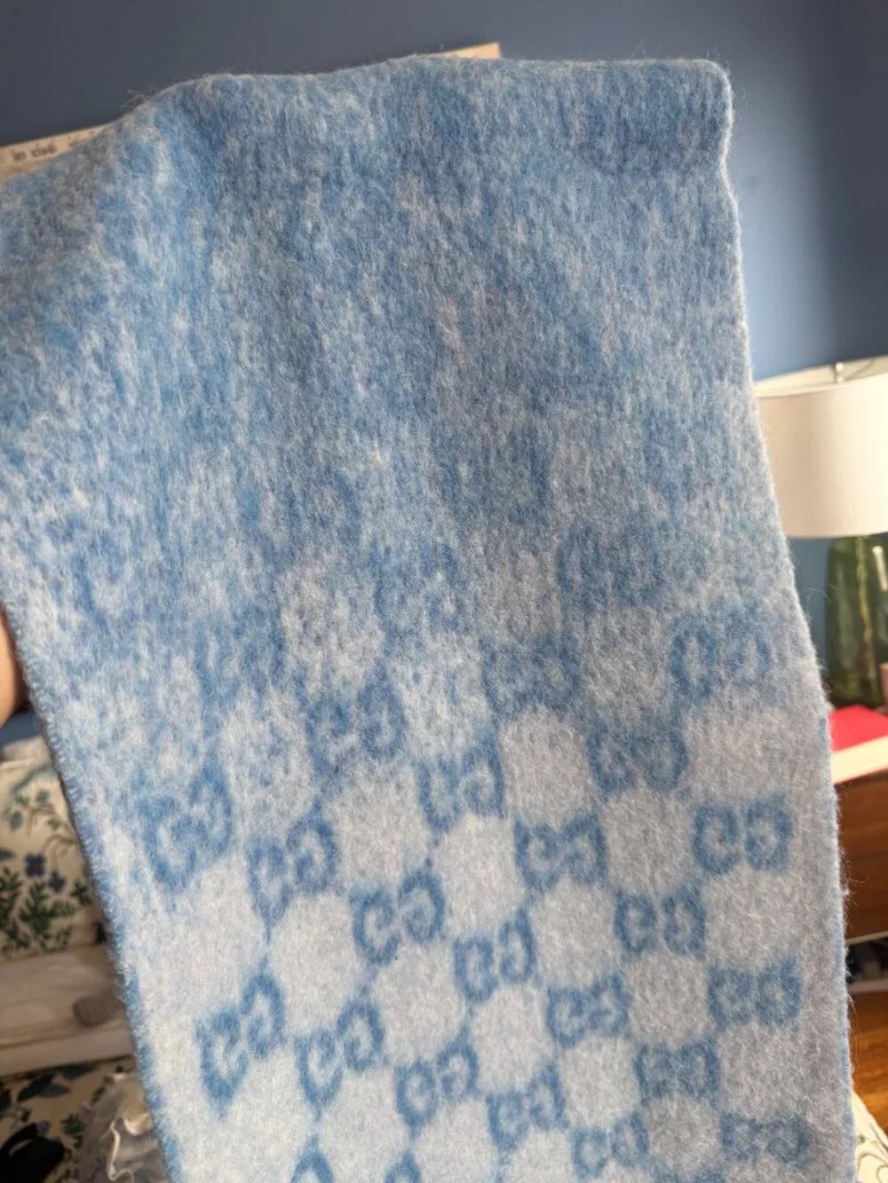 Gucci GG Alpaca Wool Blend Scarf 2025