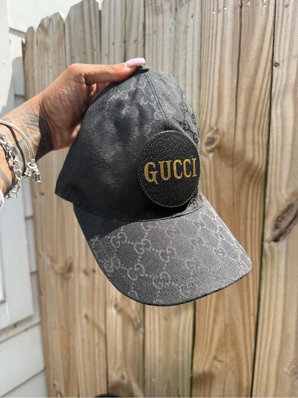 Gucci designer baseball