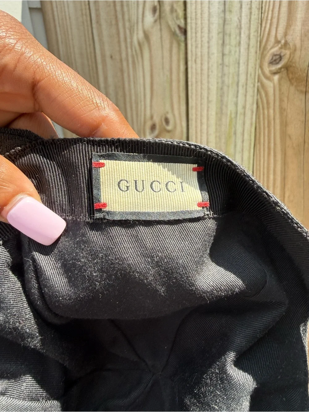 Gucci designer baseball
