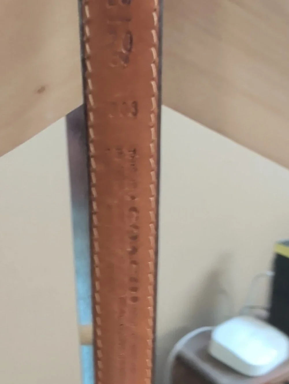 Coach leather belt