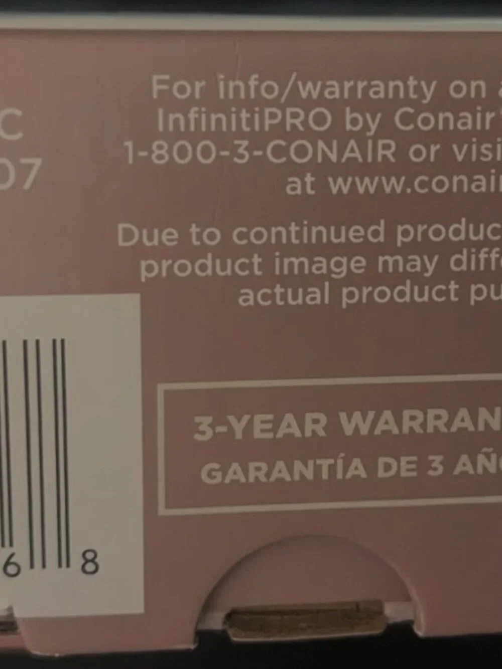 Infiniti Pro Conair minutes hair control