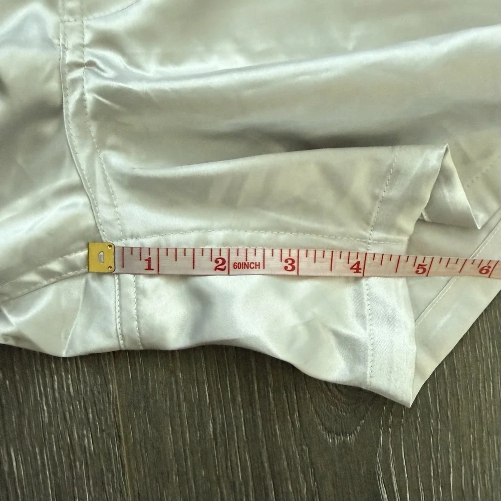 American Eagle NWT Satin Silver Boxer Shorts Small 29-31 Pockets Mcbling Y2K