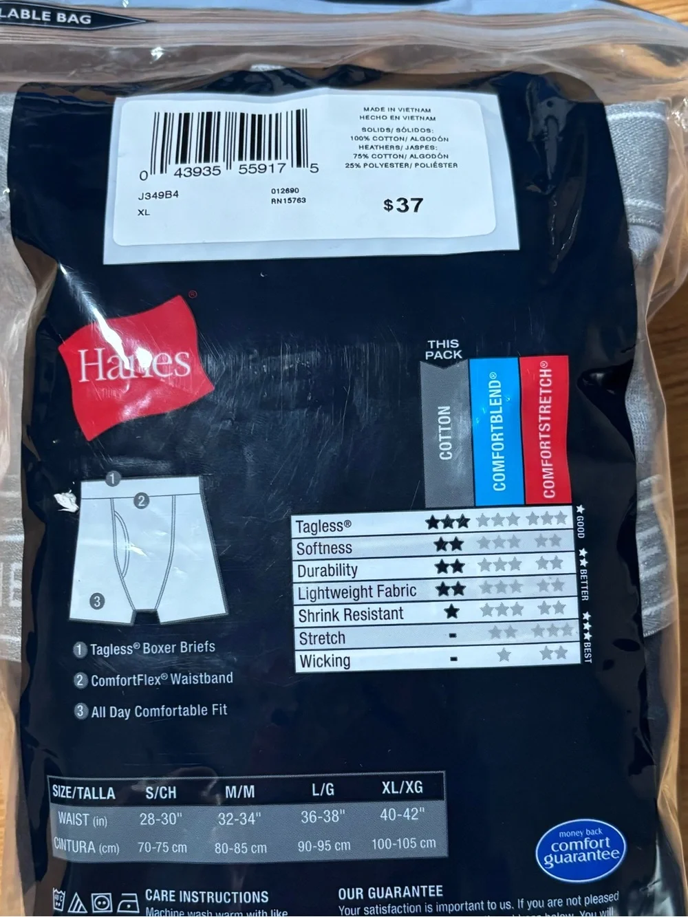 Hanes boxer briefs