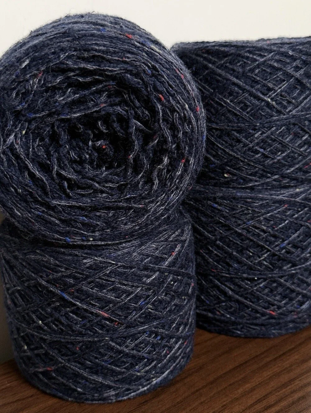 Reclaimed Wool Blend Worsted Yarn 1244 Yds Blue Galaxy 576g (4 Cakes)