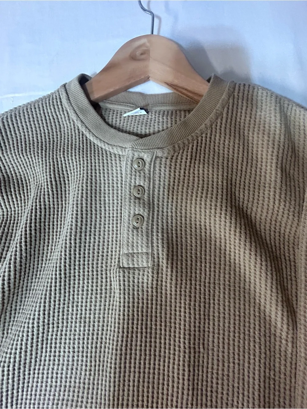 Old Navy Long-Sleeve Thermal-Knit Henley T-Shirt for Boys XL