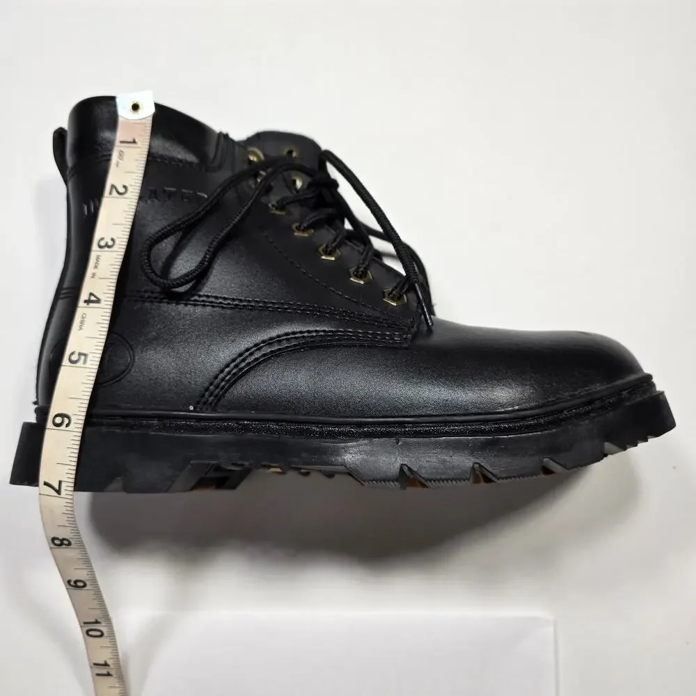 Himalayans Black Leather Boots Mens Size 7.5 Insulated Winter Combat Lace Rugged