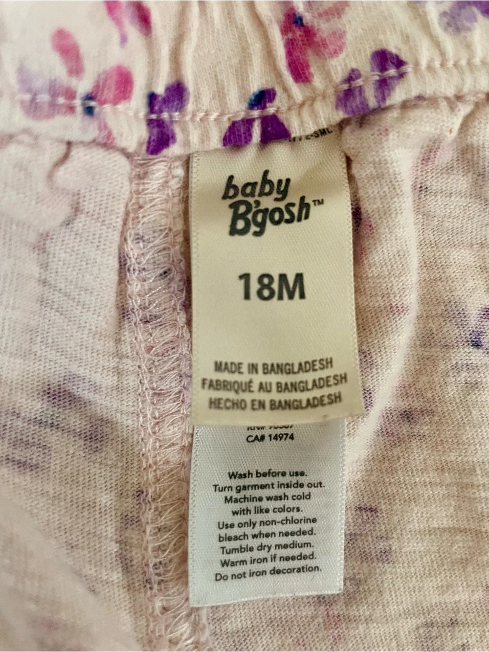 Baby BGosh soft pink