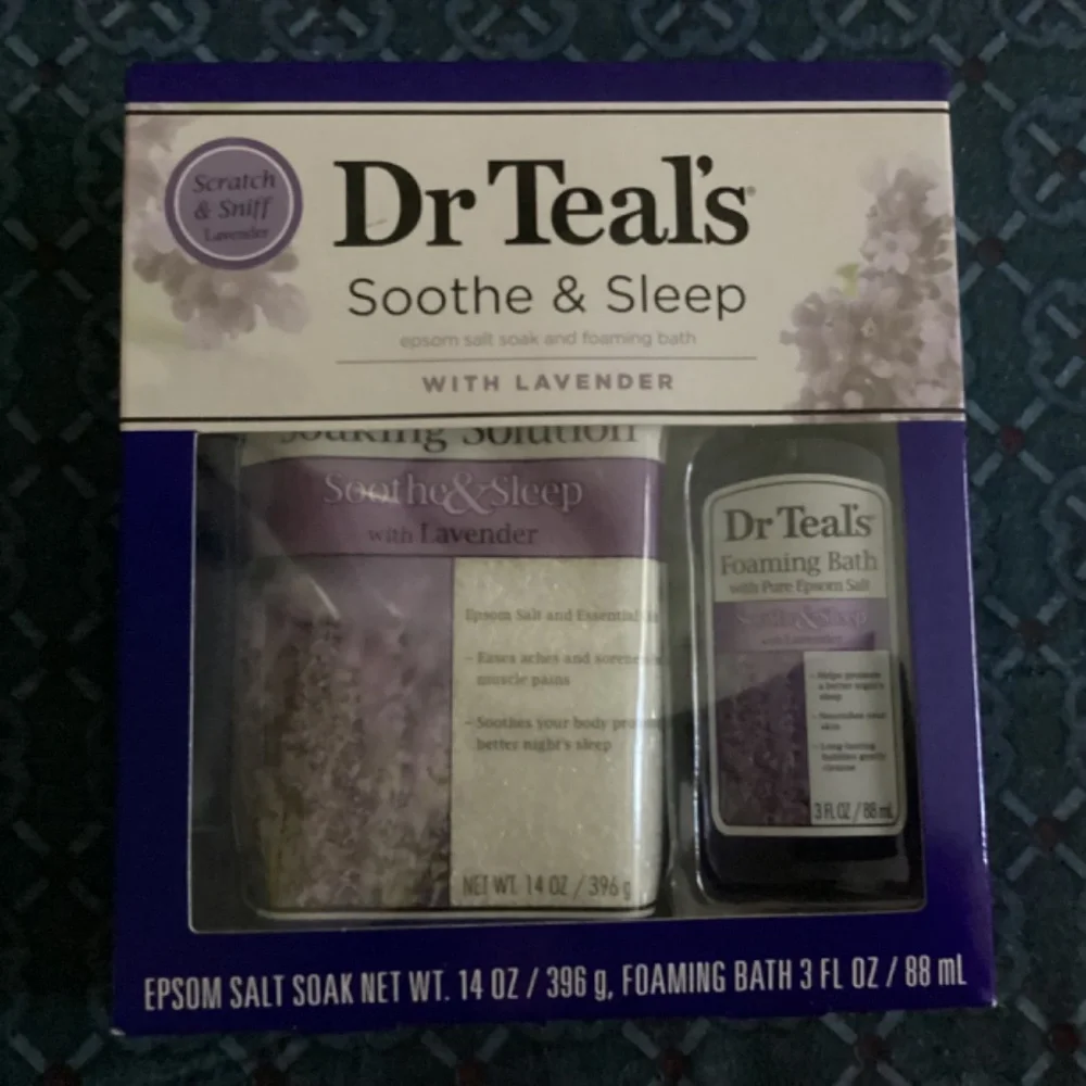 Dr Teal’s Soothe & Sleep Epsom Salt Soak and Foaming Bath with Lavender