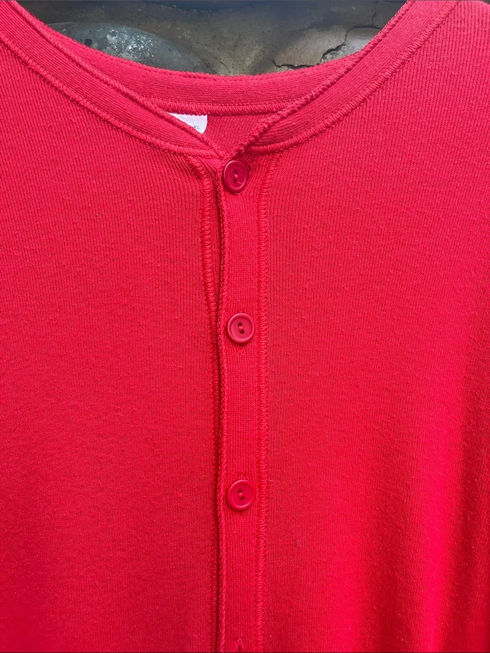JE Morgan Long Handles Vintage Red Long John Union Suit XL