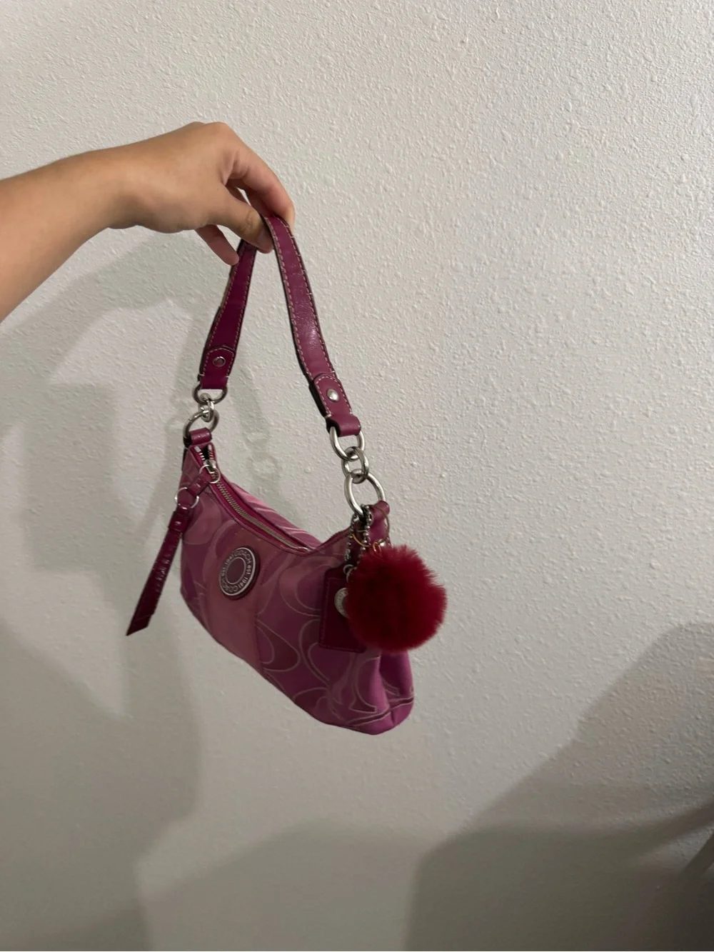 Pink coach bag