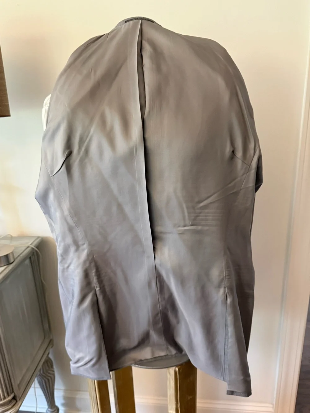 BOSS HUGO BOSS GREY Super 100 Wool Suit Size 44 LONG