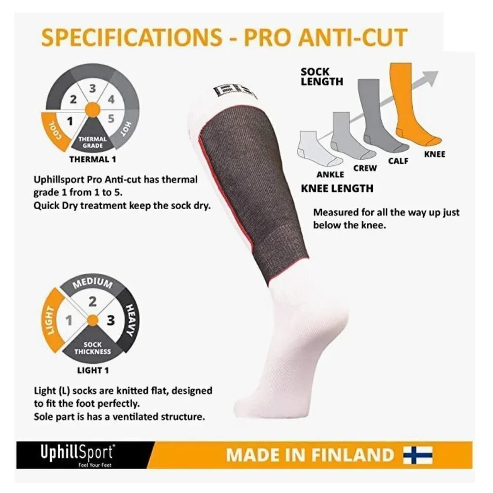 3-Pack Ice Hockey Knee Length L1 Compressed Shaft with Quick Dry Black