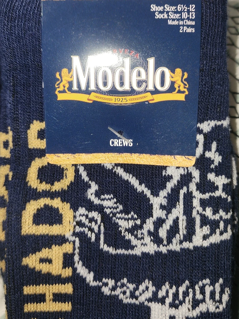 ModelCo white navy branded