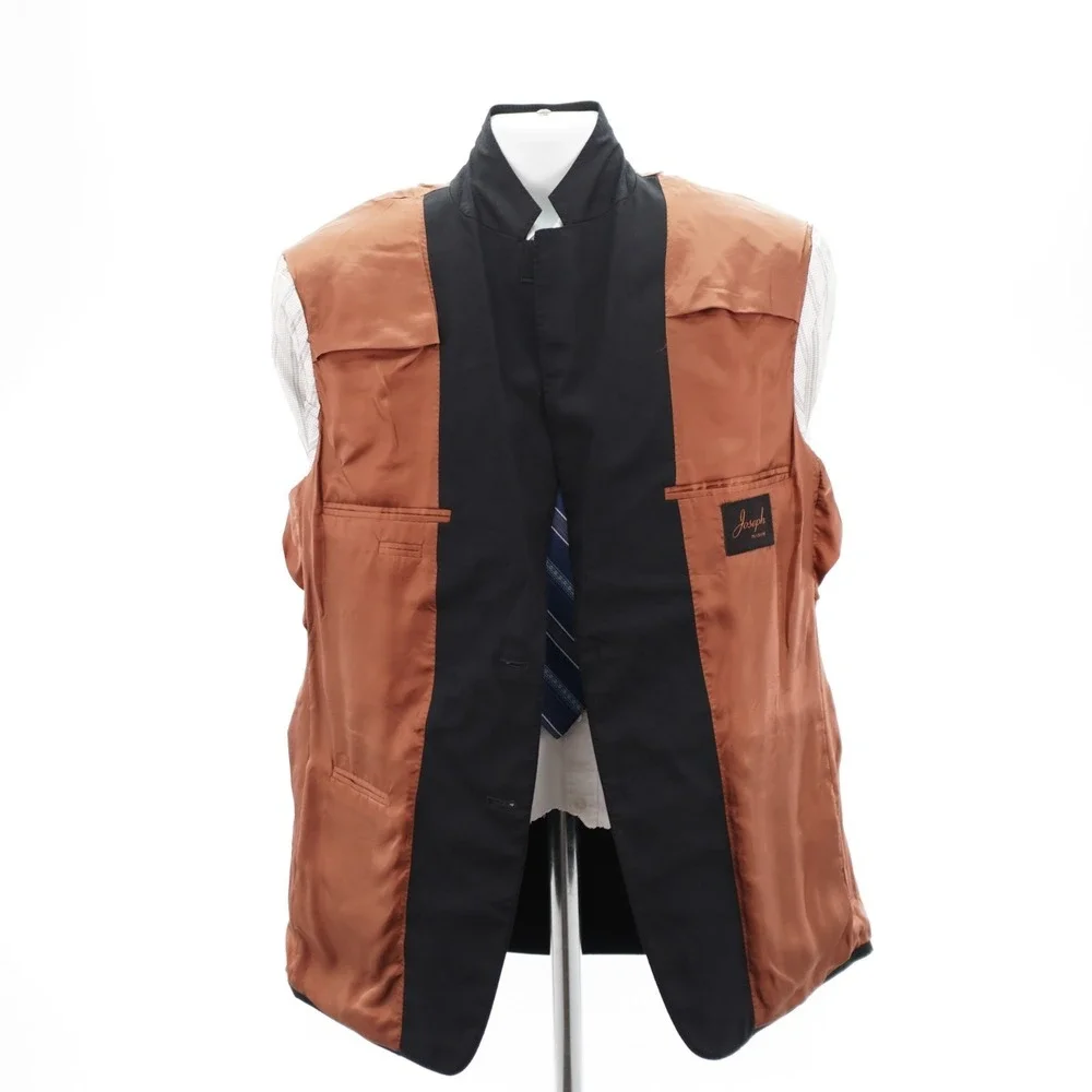 Joseph‎ Jos A Bank Wool Black 2 Button Blazer 42R