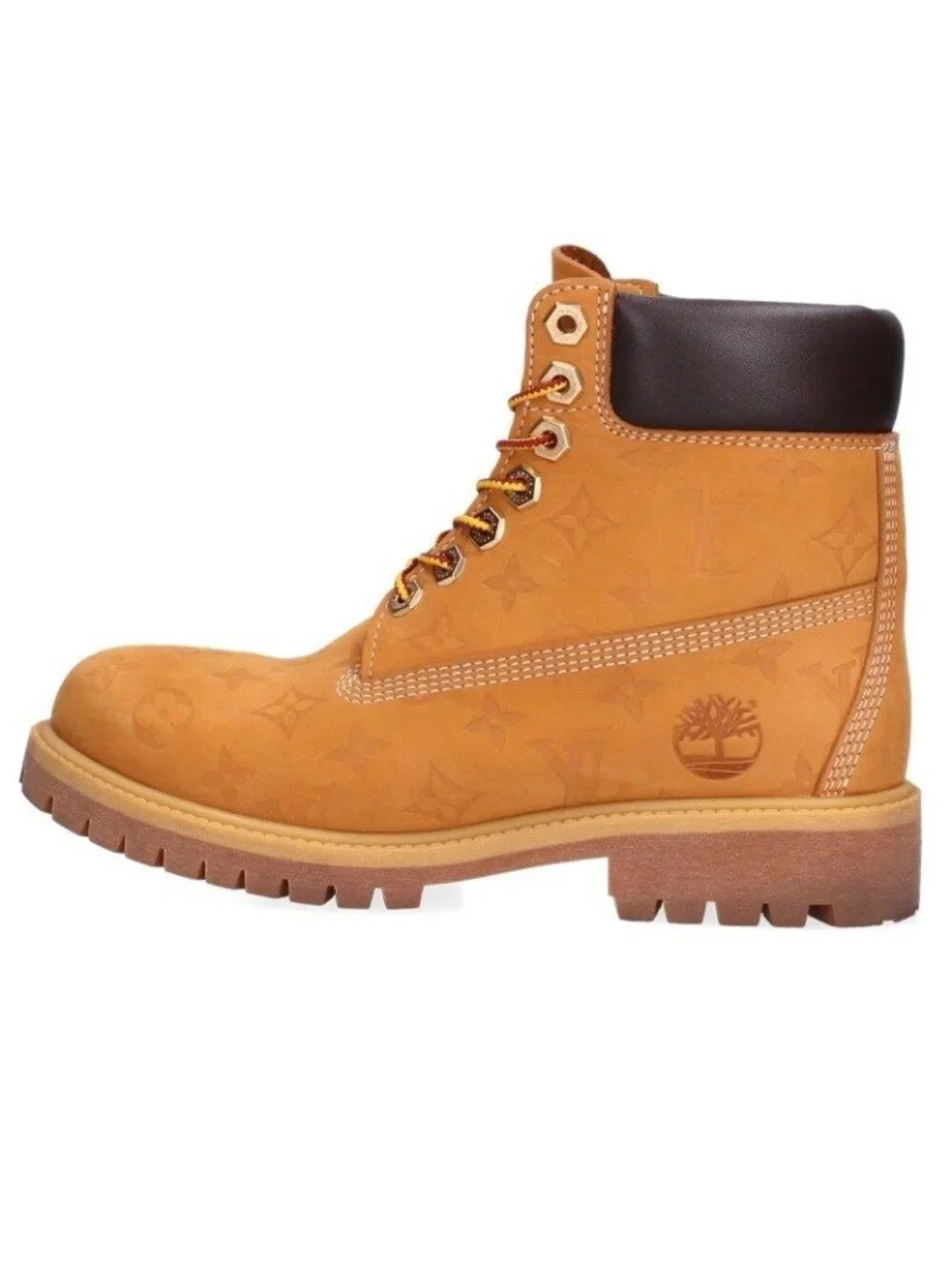 Louis Vuitton Timberland Leather Ankle Boots Monogram Boots