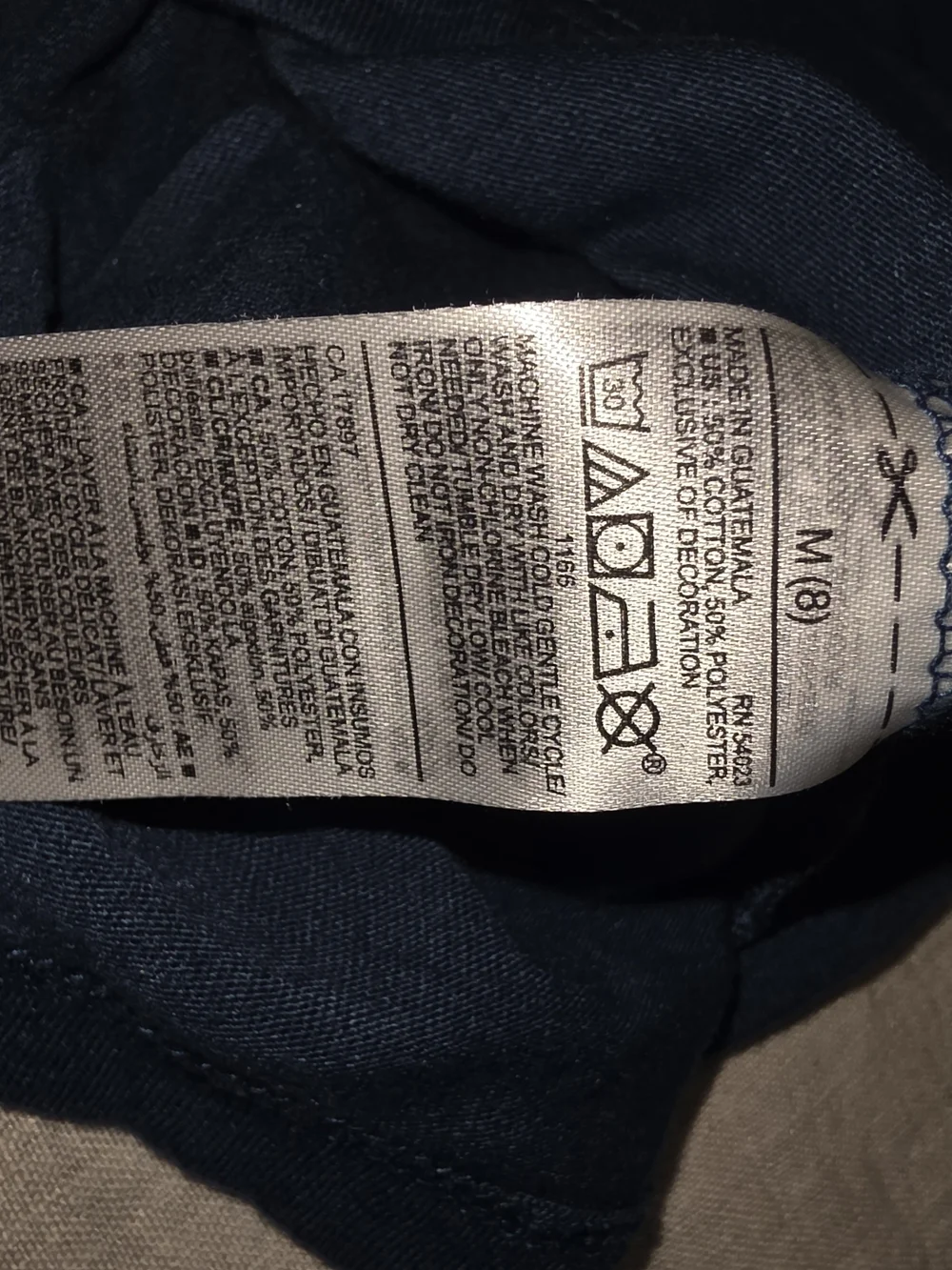 Old Navy Navy Blue T‑Shirt with Multicolor Dinosaur Graphic