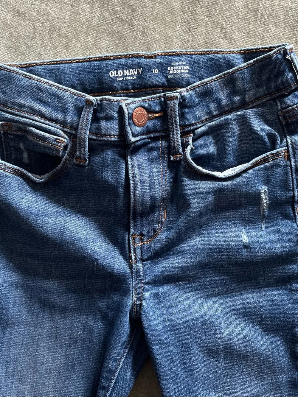 Old Navy Girls High-Rise Rockstar Jeggings | Size 10