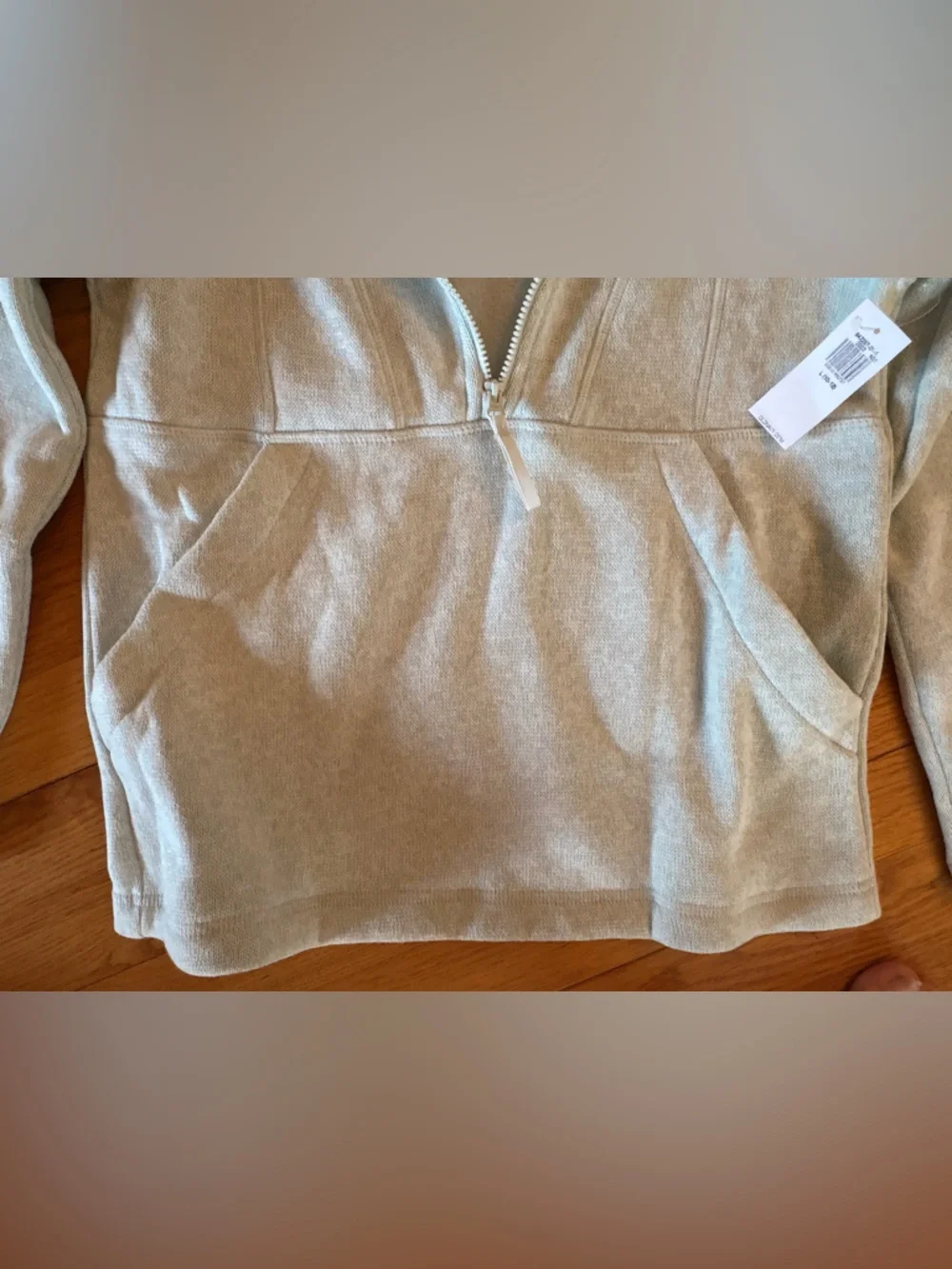 Old Navy Mint Green Half-Zip Fleece Pullover