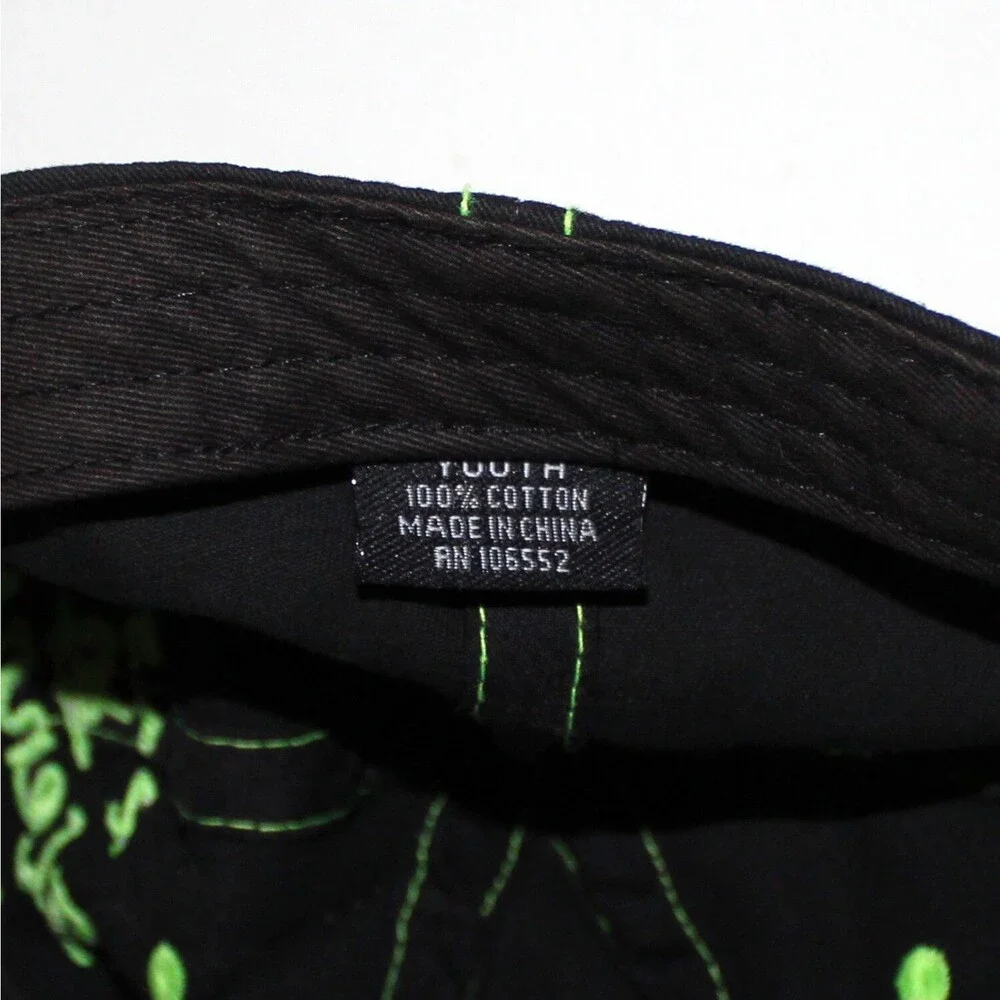 NASA Kennedy Space Center Hat cap youth size Snapback black neon green boy girl