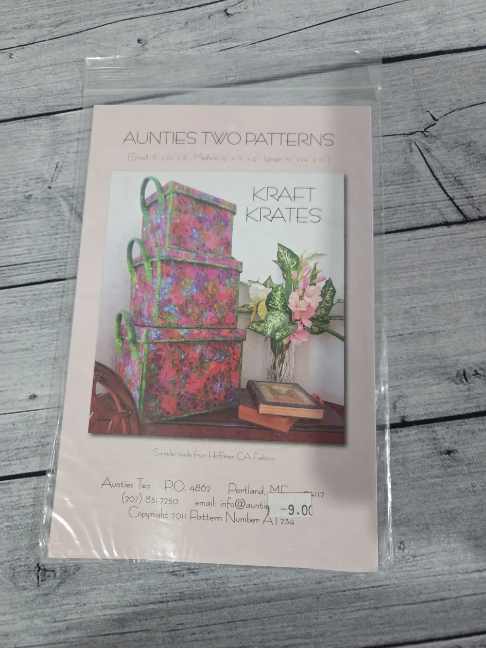 Aunties Two Patterns Kraft Krates Sewing Pattern