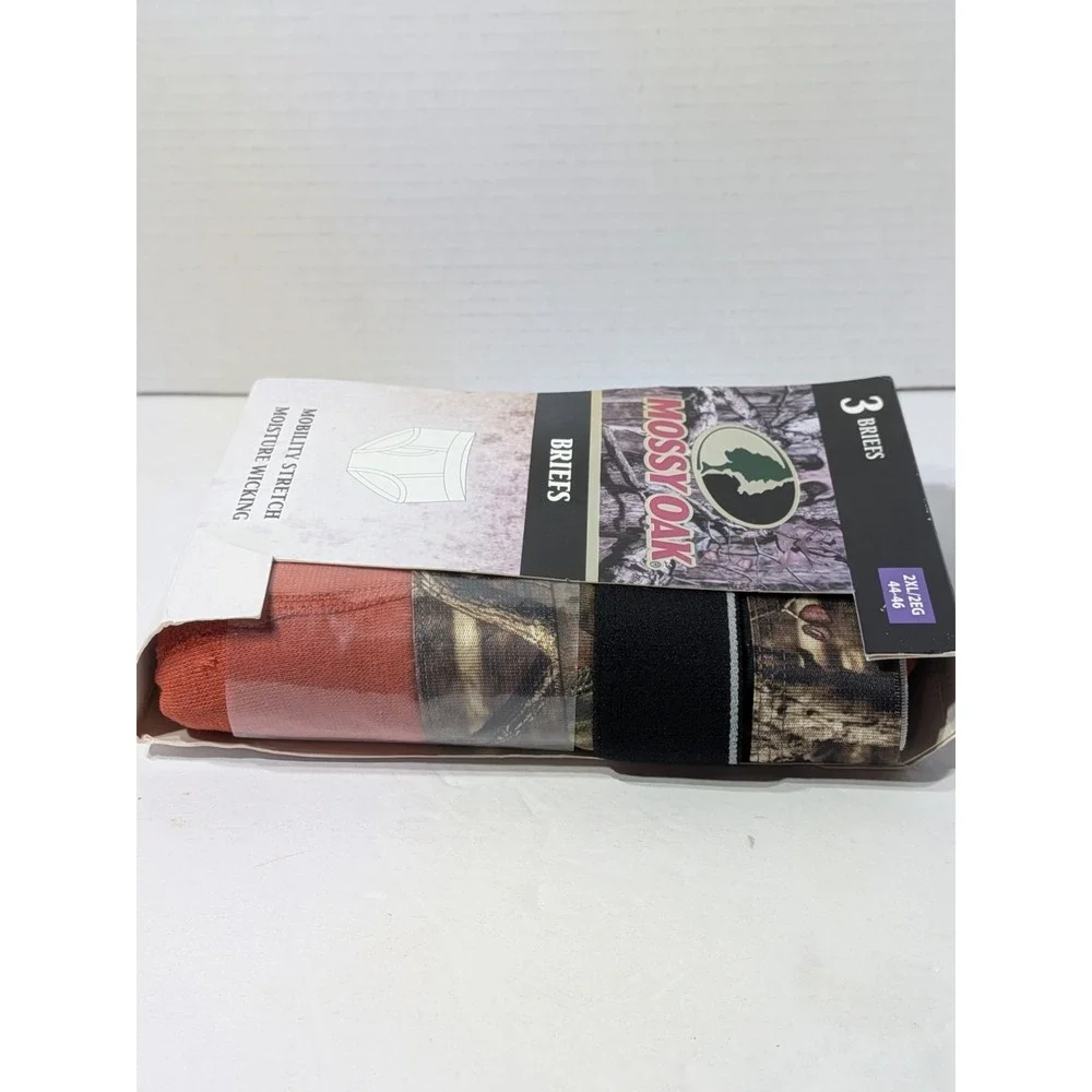 Mossy Oak Men's Briefs Size 2xl(44-46) Camouflage 3 Pair Underwear