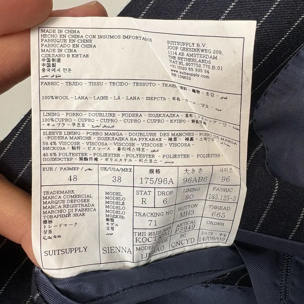 Suitsupply excellent no