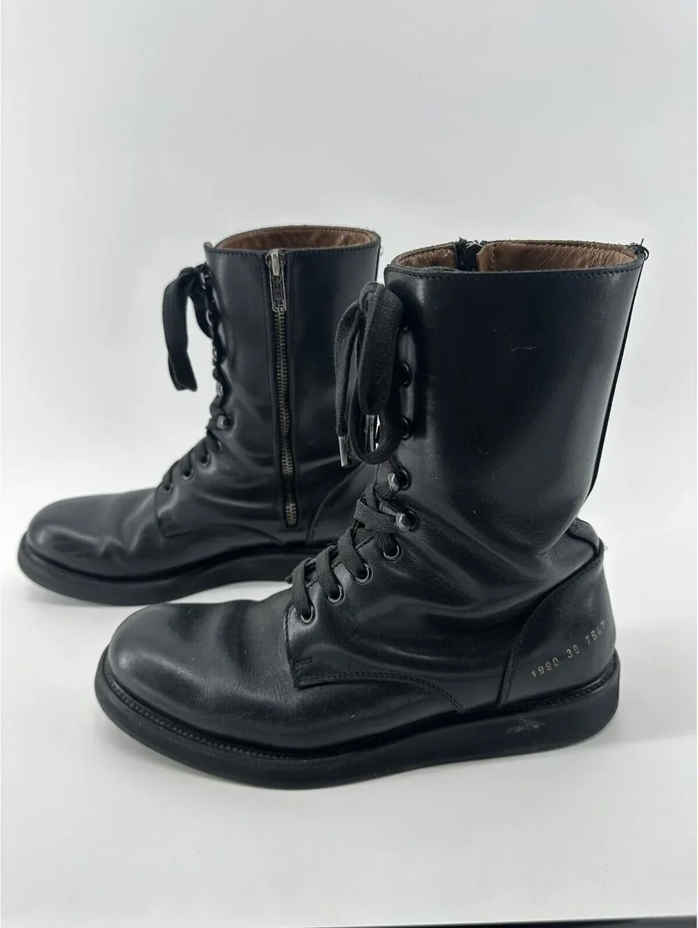 Common Projects Leather Combat Boots