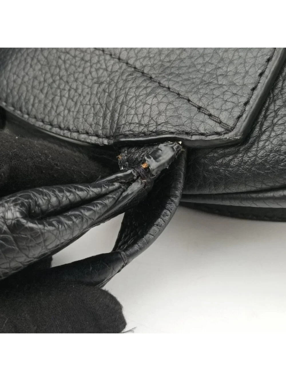 Louis Vuitton Alma Noir Taurillon Leather Handbag