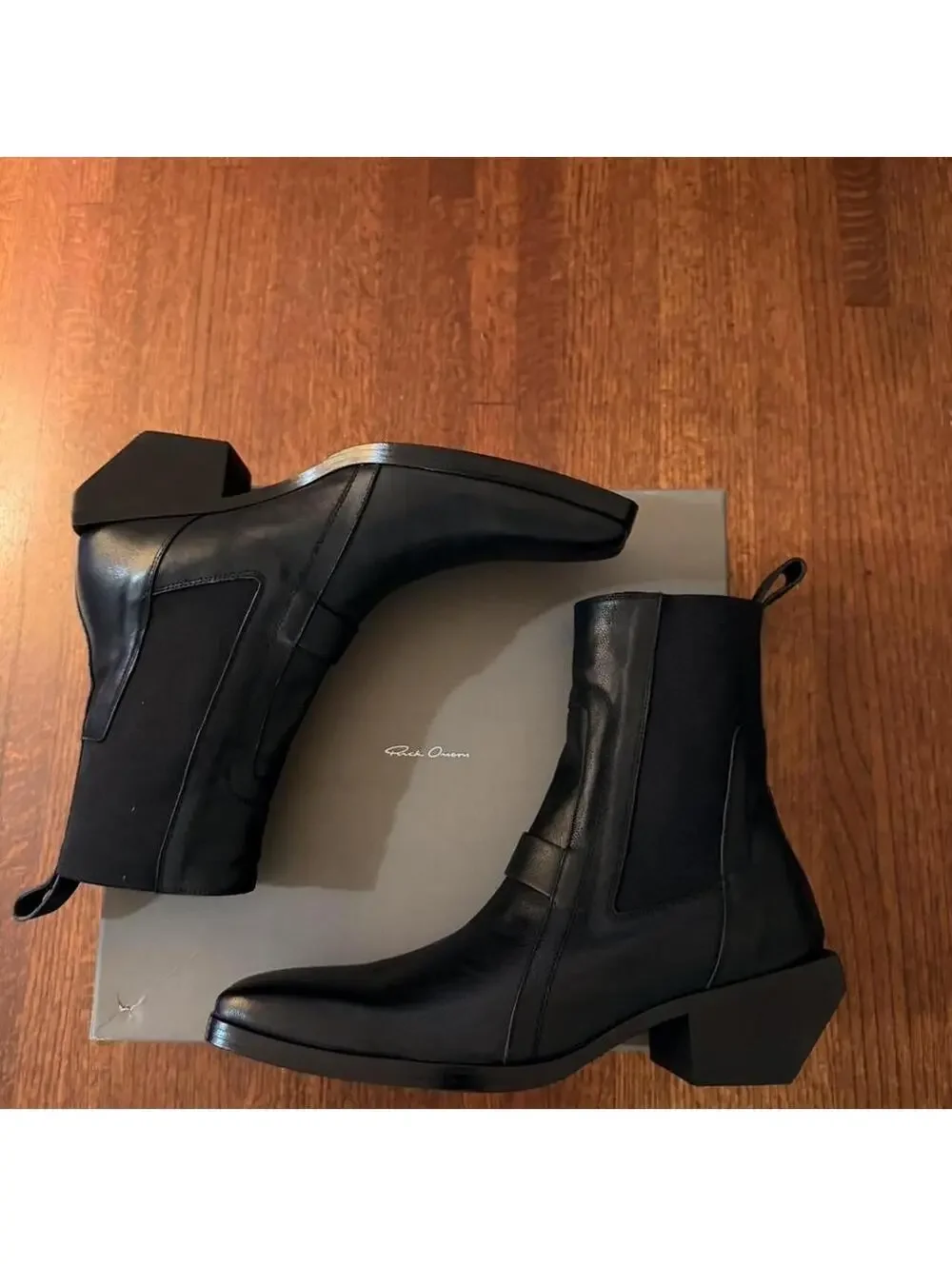 Rick Owens Men's Black Boot