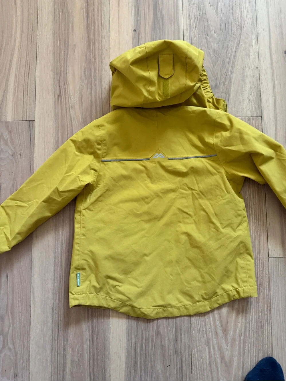 Kathmandu Kids Yellow Hooded Rain Jacket