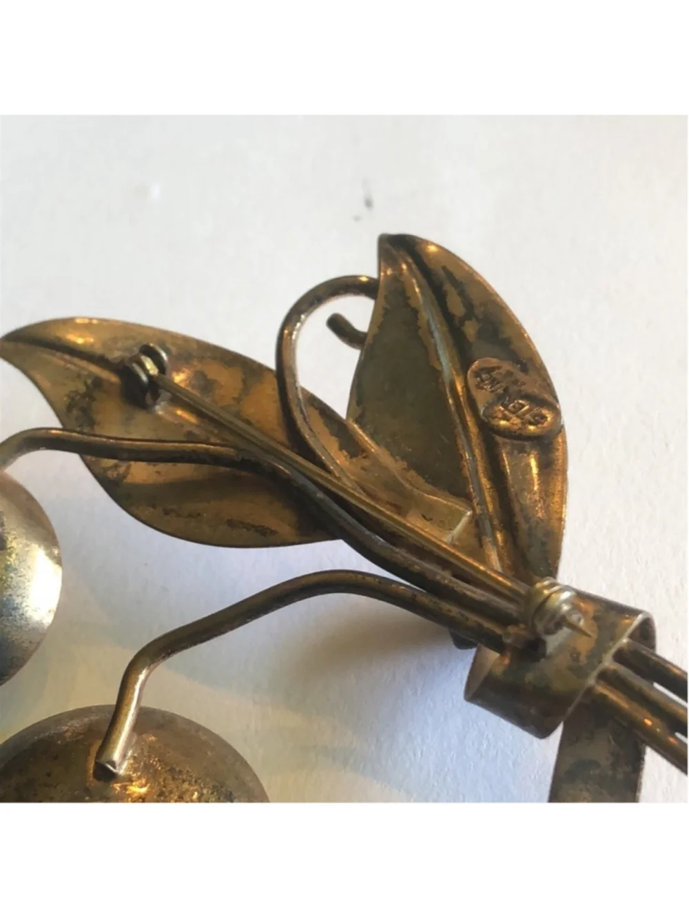 Vintage sterling gold