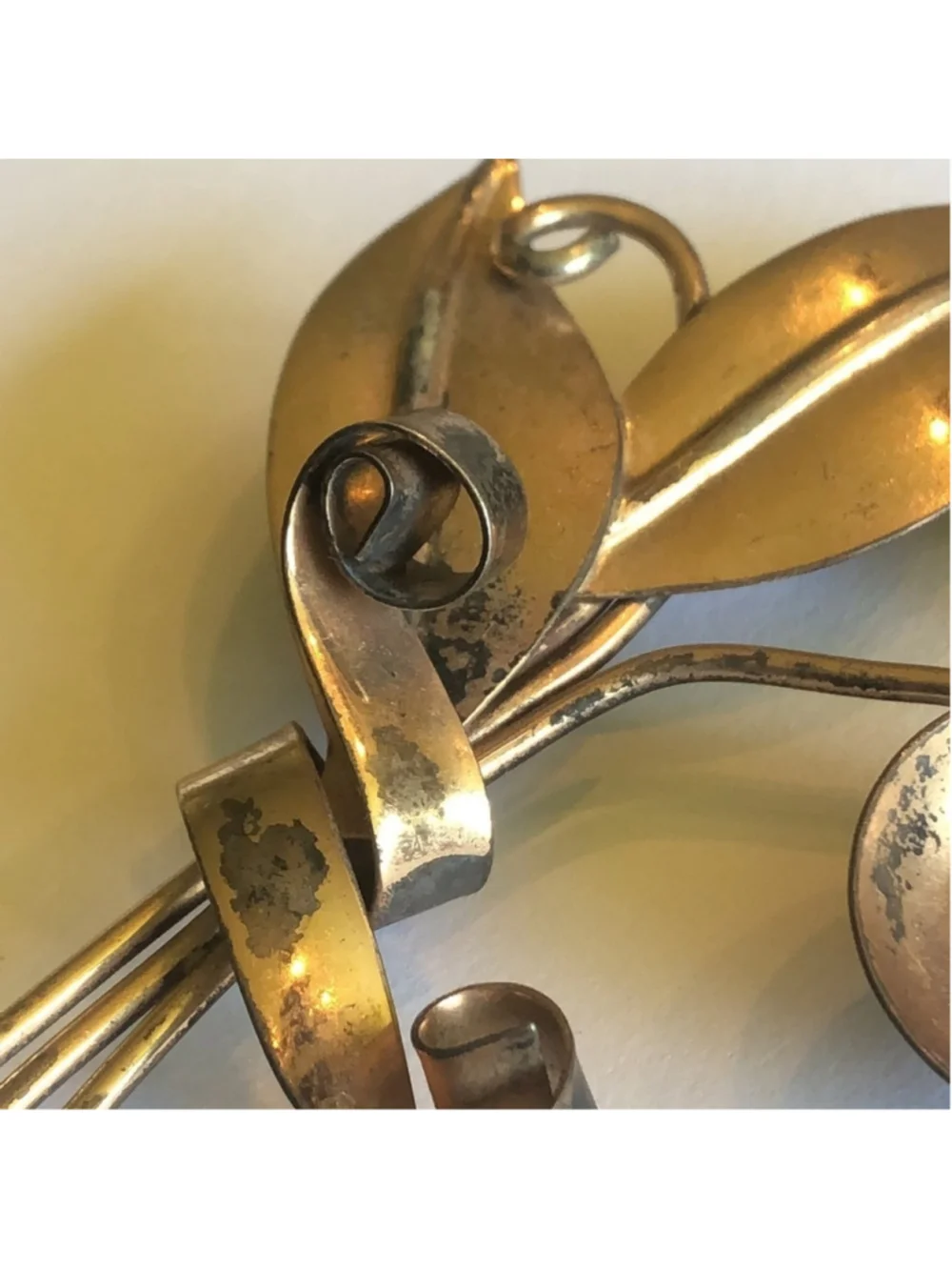 Vintage sterling gold