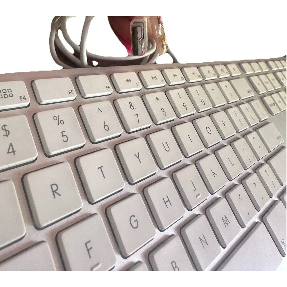 Apple A1243 Wired USB Keyboard with Numeric Keypad Tested Working