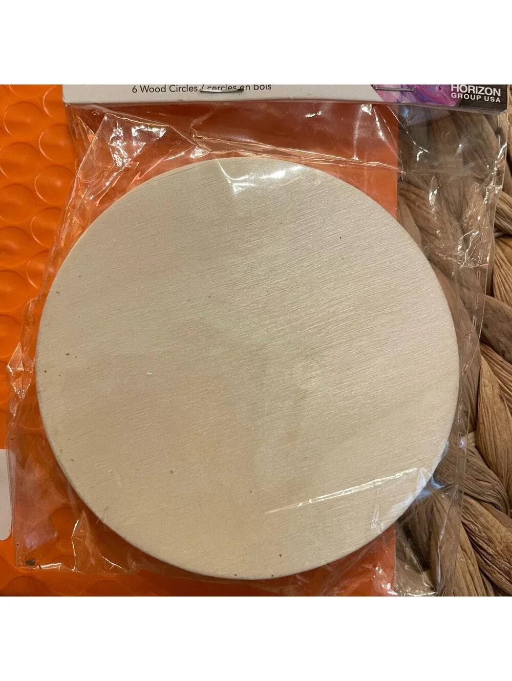 ✅On The Surface Unfinished Wooden Circles 6 Pcs DIY Craft Shapes 3.25 In#️⃣0974