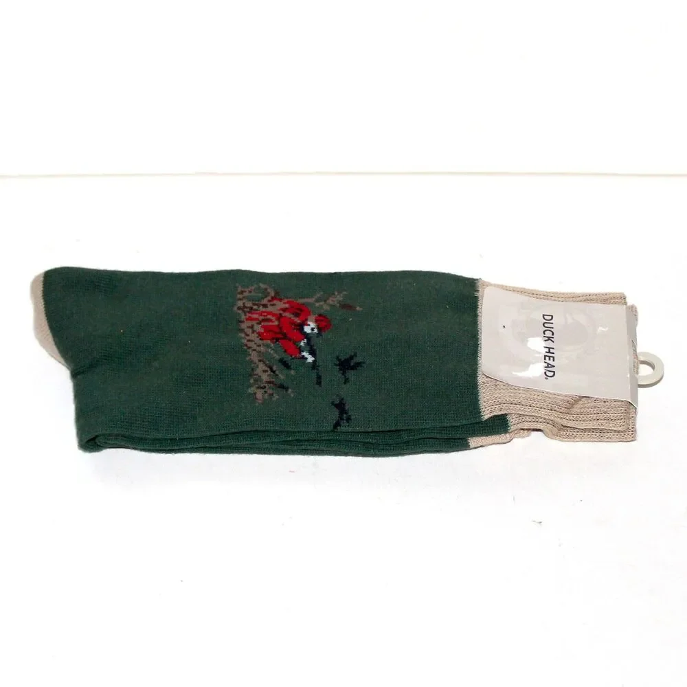 Duck Head socks 1 Pair Hunter green men size 10 - 13 NEW USA