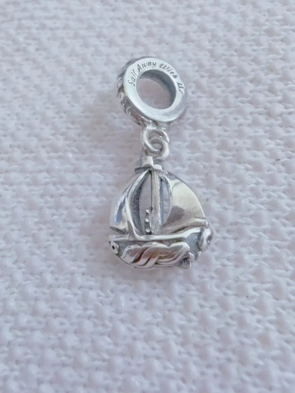 Boat Charm Silver Charm For Pandora Bracelet of Necklace