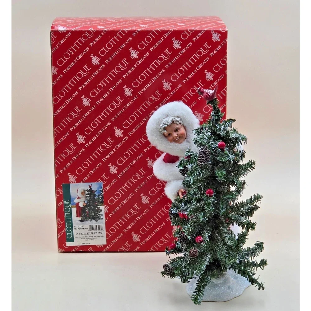 Dept 56 Possible Dreams The Perfect Tree Mrs Claus Clothtique Rare in Box 2006