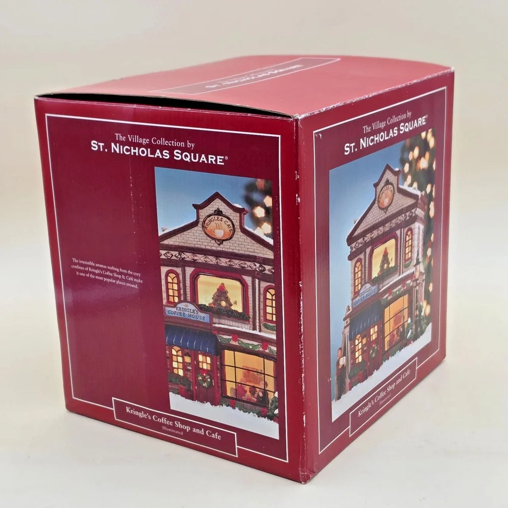 St. Nicholas Square Kringle's Coffee Shop and Cafe Village Collection 2005 Boxed