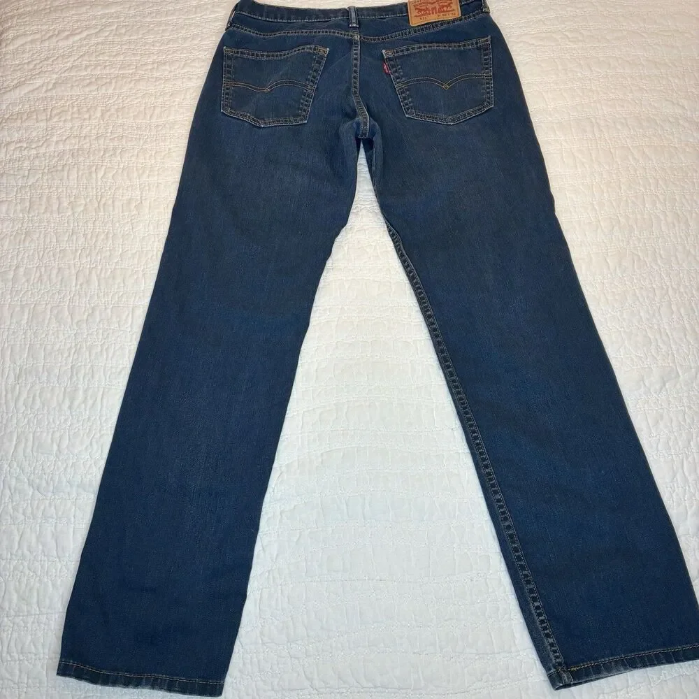 Levi's 511 Slim Fit Jeans Mens 32x32 Blue Dark Wash Denim Pants Casual