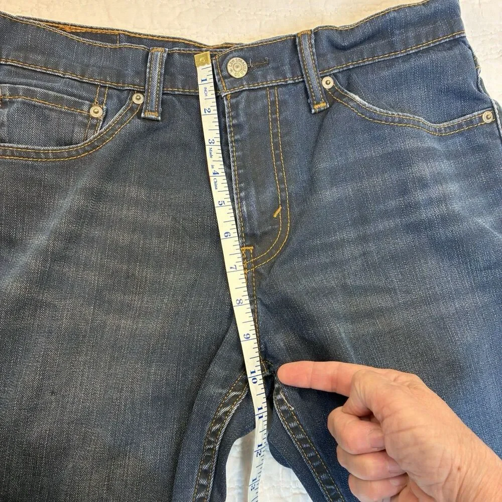 Levi's 511 Slim Fit Jeans Mens 32x32 Blue Dark Wash Denim Pants Casual